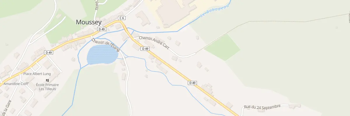 Plan du 8 Che André Cart à Moussey