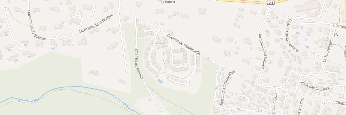 Plan du 280 Che de Peidessalle à Valbonne