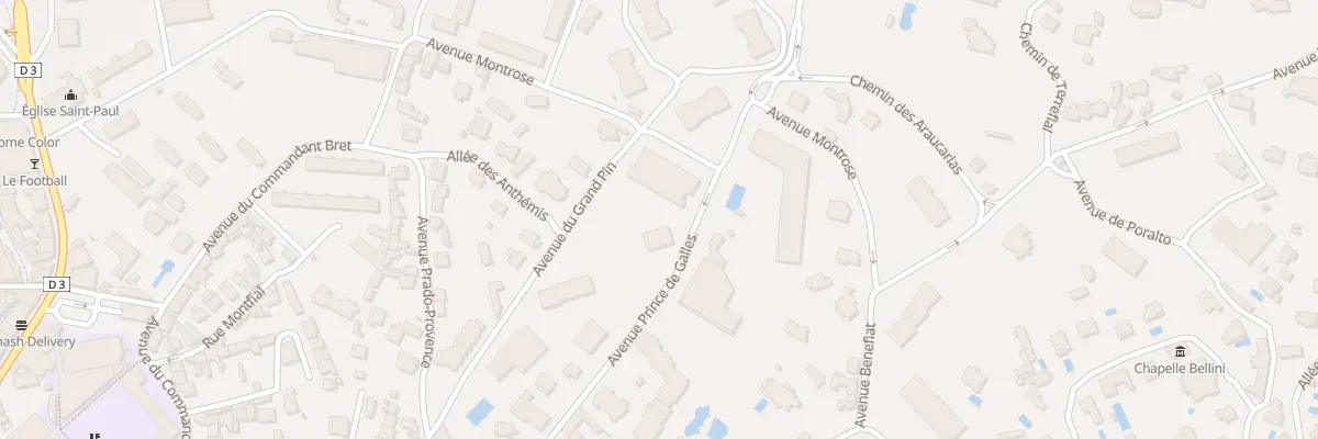Plan du 61 Av Prince de Galles à Cannes