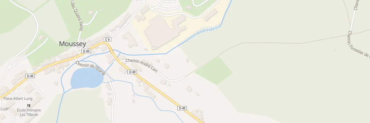 Plan du 5 Che André Cart à Moussey