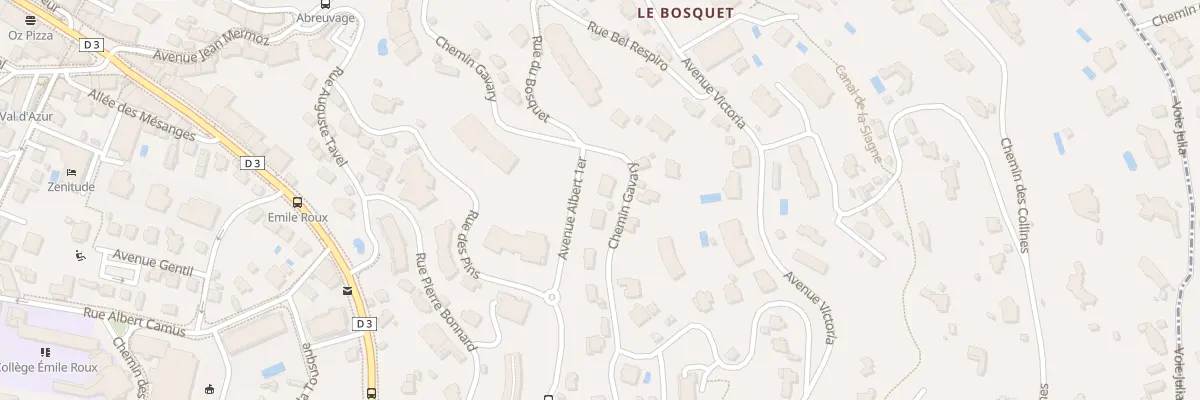 Plan du 1 Av Albert 1er au Cannet