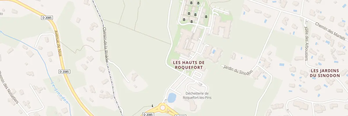 Plan du 155 All du Château de Mougins à Roquefort-les-Pins