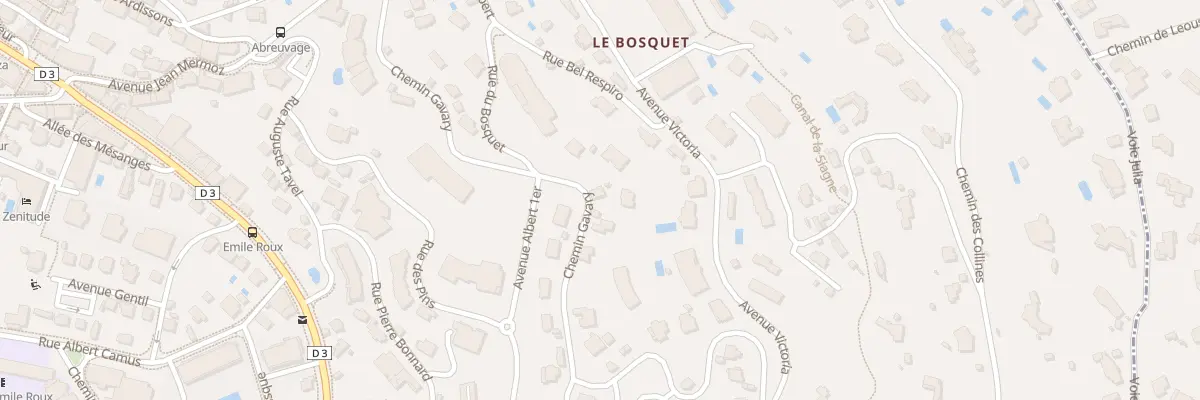 Plan du 41 Av Jean Mermoz au Cannet