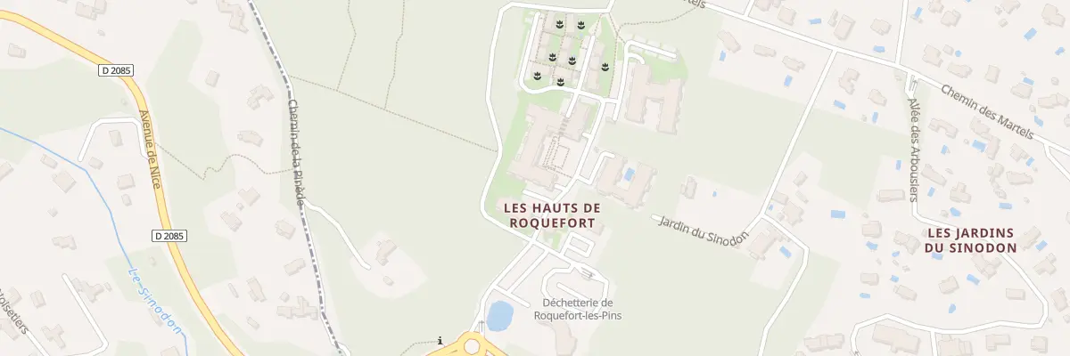 Plan du 215 All du Château de Mougins à Roquefort-les-Pins