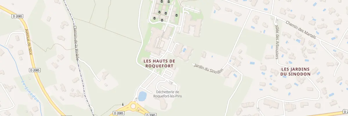 Plan du 210 All du Château de Mougins à Roquefort-les-Pins