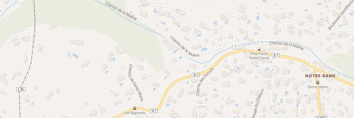Plan du 430 Rte du Rouret à Roquefort-les-Pins