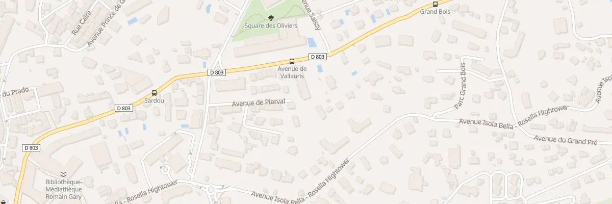 Plan du 56A Av de Vallauris à Cannes