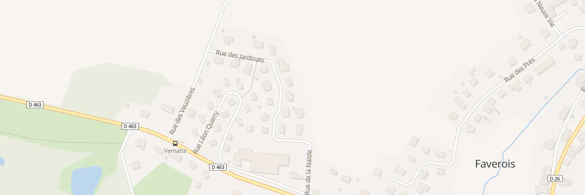 Plan du 10 Rue des Jardinats à Faverois