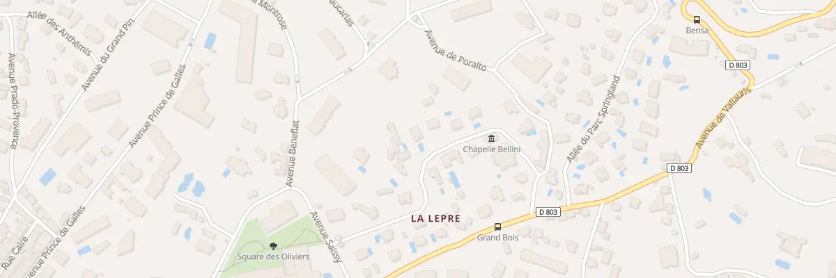 Plan du 67B Av de Vallauris à Cannes