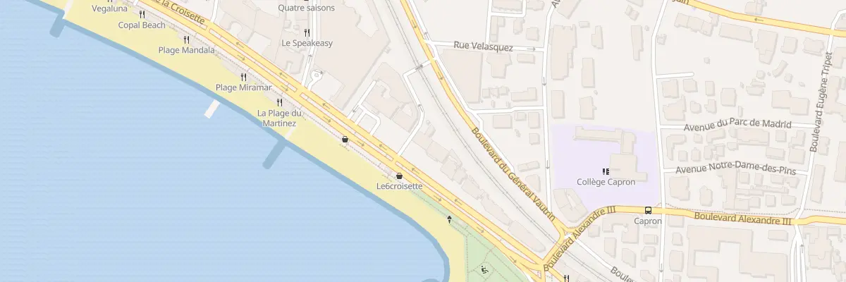 Plan du 76 Bd de la Croisette à Cannes