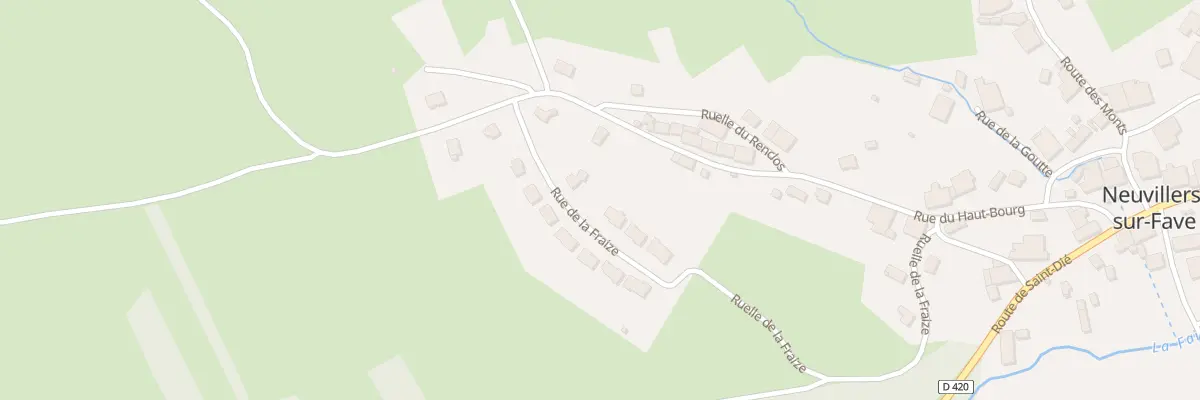 Plan du 5 Rue de la Fraize à Neuvillers-sur-Fave