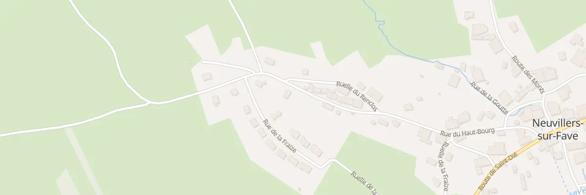Plan du 435 Rue du Haut Bourg à Neuvillers-sur-Fave