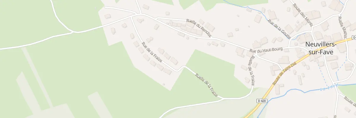 Plan du 11 Rue de la Fraize à Neuvillers-sur-Fave
