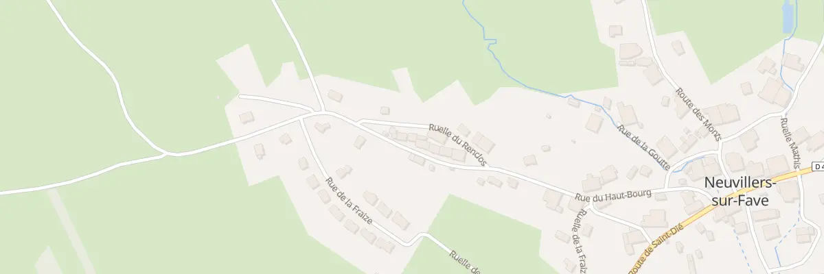 Plan du 340 Rue du Haut Bourg à Neuvillers-sur-Fave