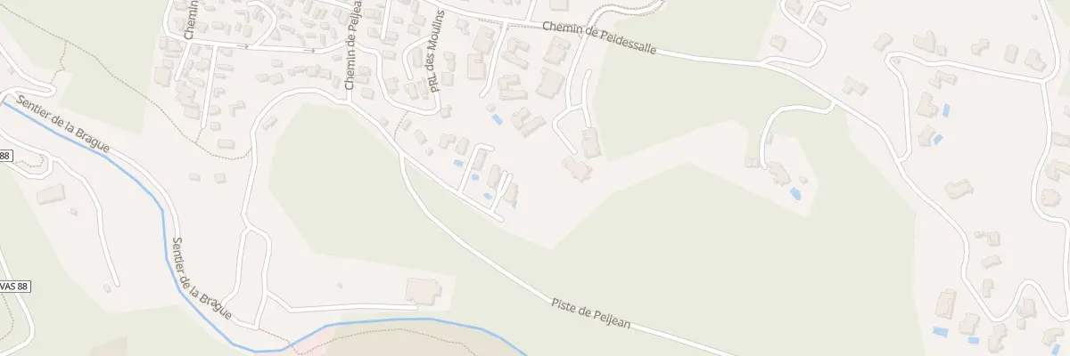 Plan du 806 Che de Peidessalle à Valbonne