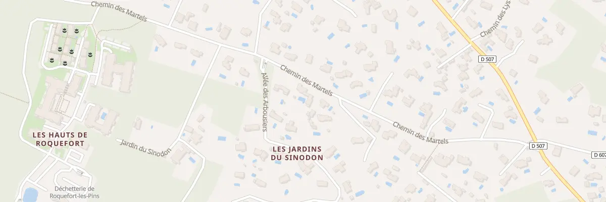 Plan du 7054 Le Sinodon à Roquefort-les-Pins
