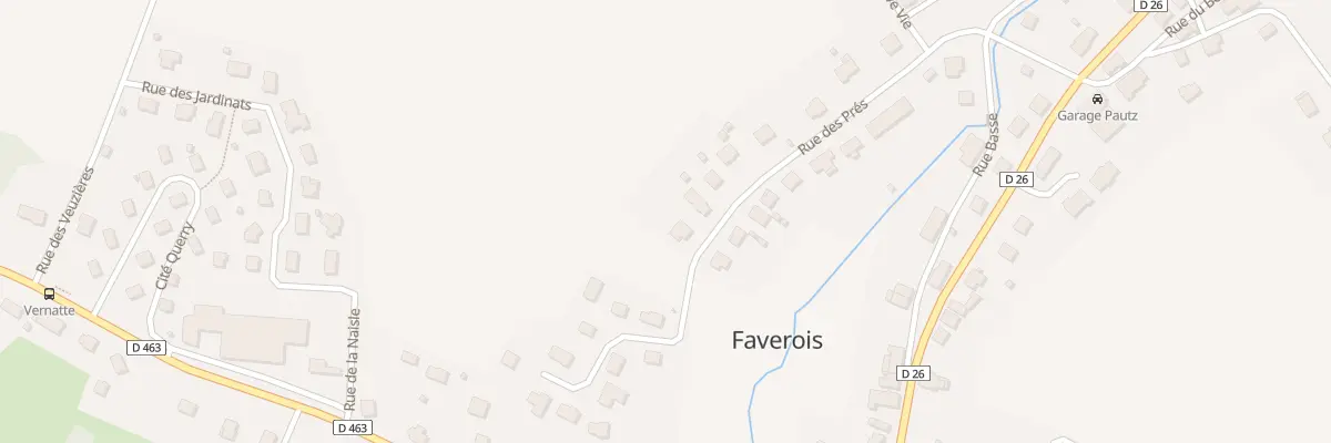Plan du 16 Rue des Prés à Faverois