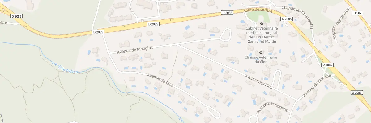 Plan du 20 Av des Pins à Roquefort-les-Pins