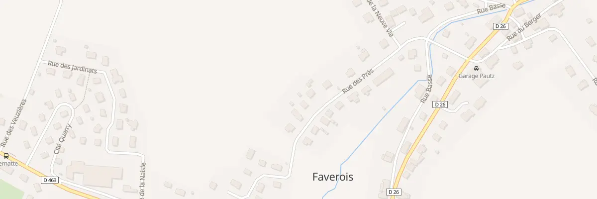 Plan du 12 Rue des Prés à Faverois