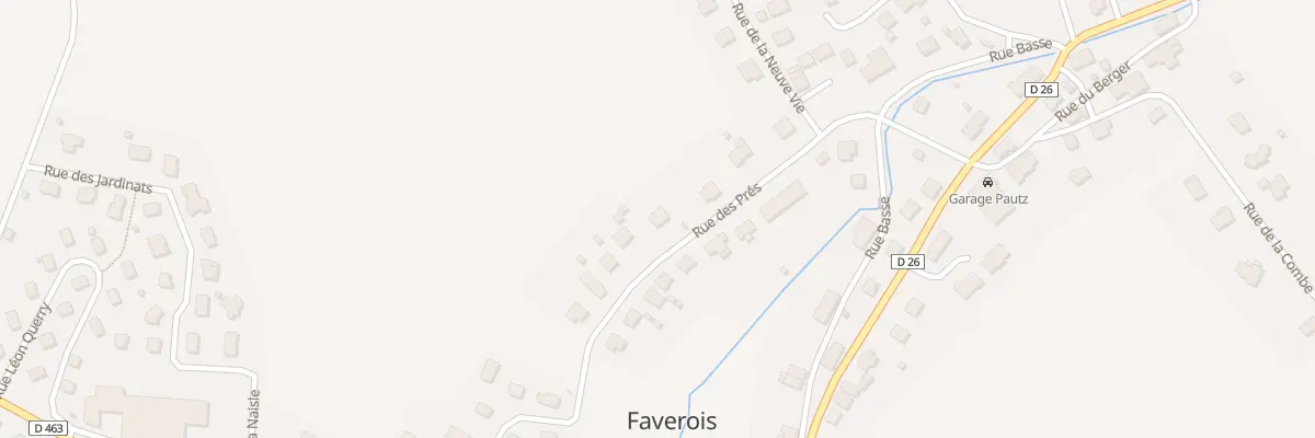 Plan du 8 Rue des Prés à Faverois