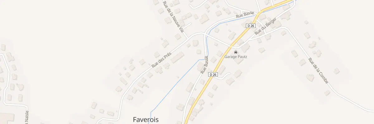 Plan du 9 Rue Basse à Faverois