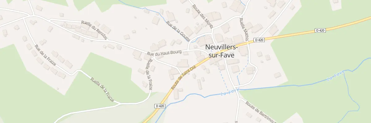 Plan du 66 Rte de St Die à Neuvillers-sur-Fave