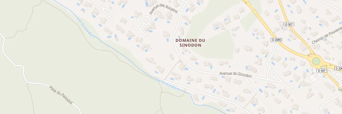 Plan de Av du Sinodon à Roquefort-les-Pins