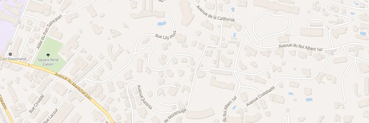 Plan du 24 Av Florida à Cannes