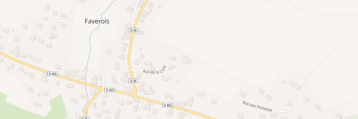 Plan du 6 Rue de la Cure à Faverois
