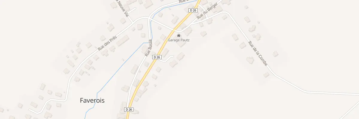 Plan du 14D Rue de Suarce à Faverois