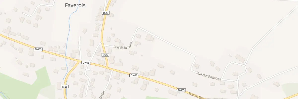 Plan du 4B Rue de la Cure à Faverois