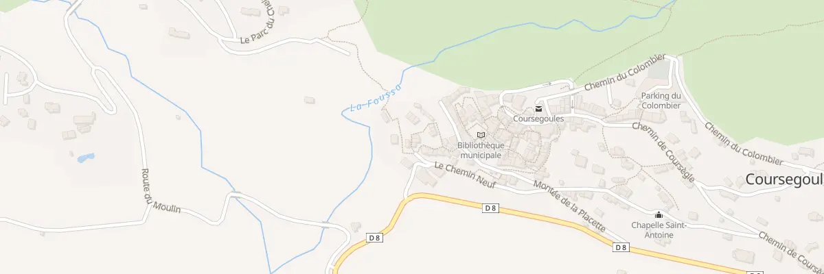 Plan du 90 Che des Granges à Coursegoules