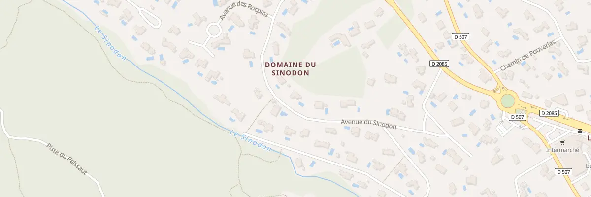 Plan du 36 Av du Sinodon à Roquefort-les-Pins