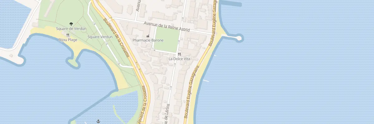 Plan du 85 Av de Lérins à Cannes
