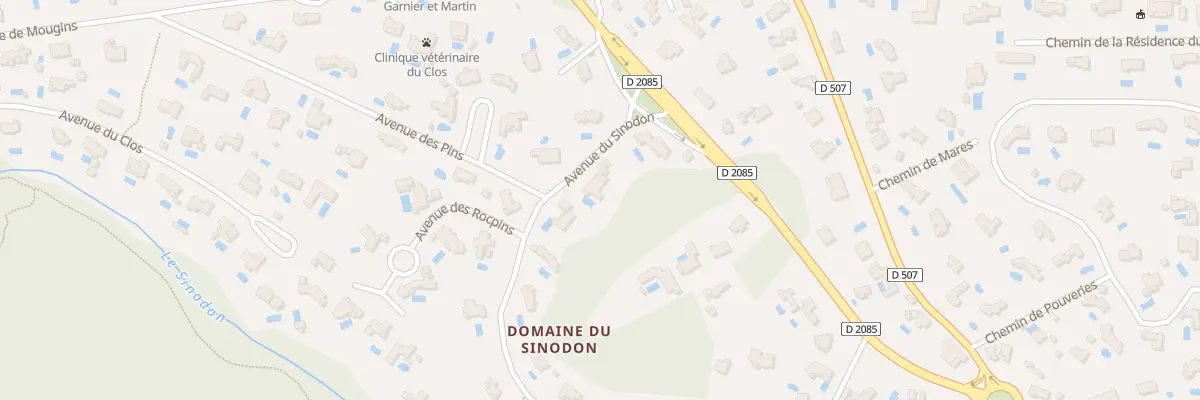 Plan du 31 Av du Sinodon à Roquefort-les-Pins