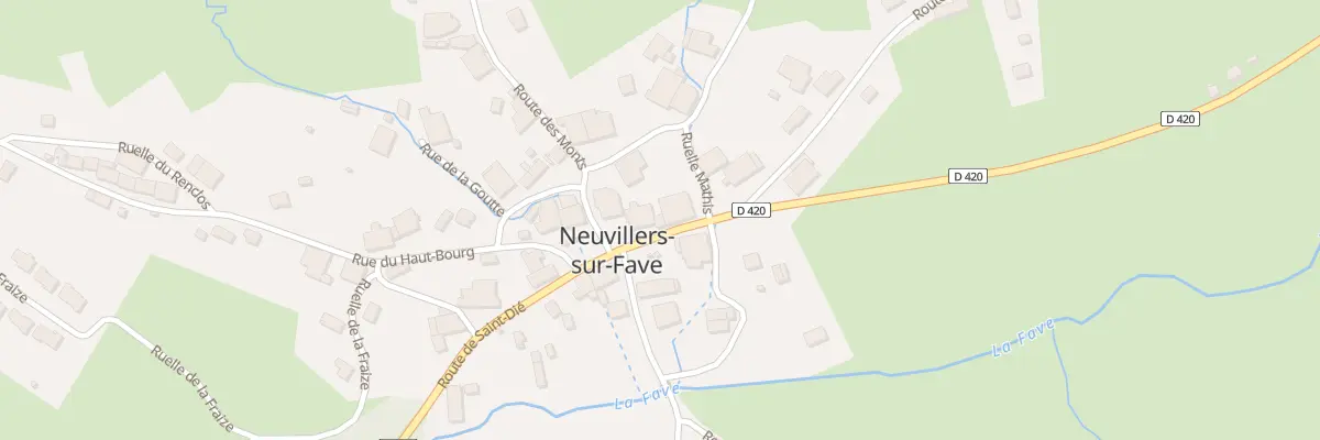Plan du 73 Rte de Strasbourg à Neuvillers-sur-Fave