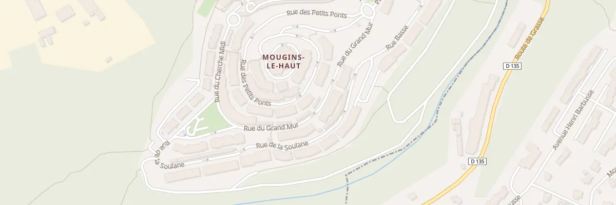 Plan du 5 Rue des Petits Ponts à Mougins