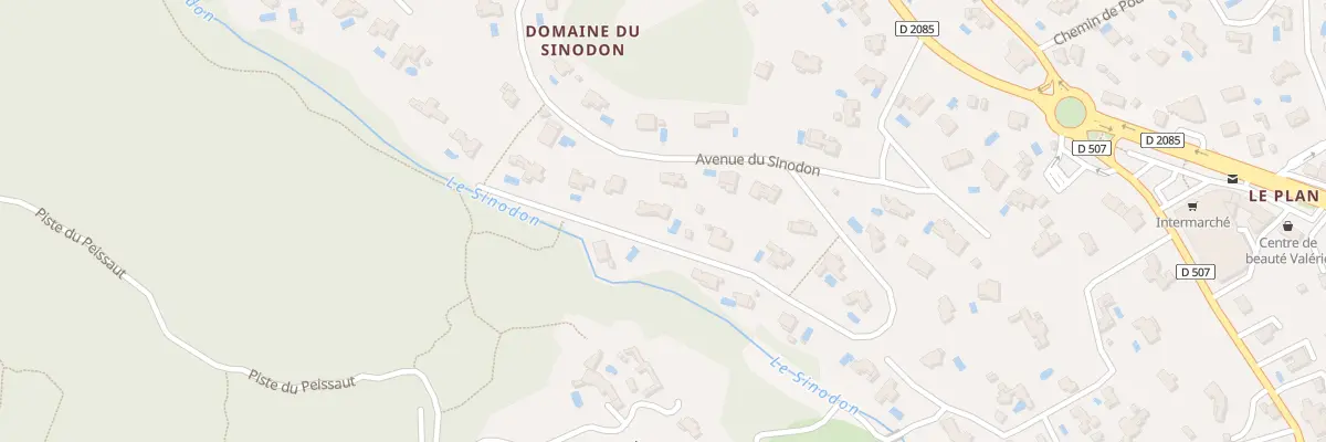 Plan du 60 Av du Vallon à Roquefort-les-Pins