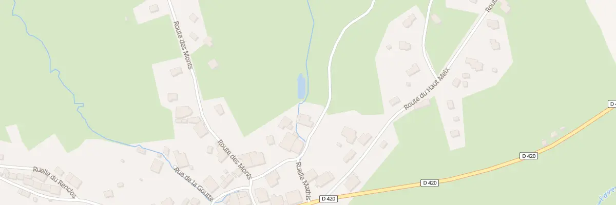 Plan du 127 Rue de la Gaisse à Neuvillers-sur-Fave