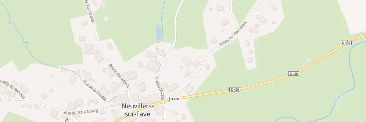 Plan du 85 Rte du Haut Meix à Neuvillers-sur-Fave