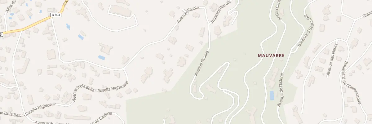 Plan du 18 Av Fiesole à Cannes