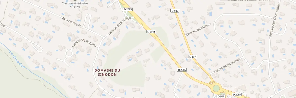 Plan du 9005F Route Departementale 2085 à Roquefort-les-Pins