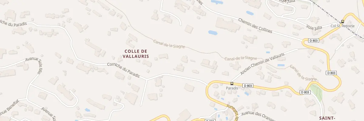Plan du 4 Cor Paradis à Cannes