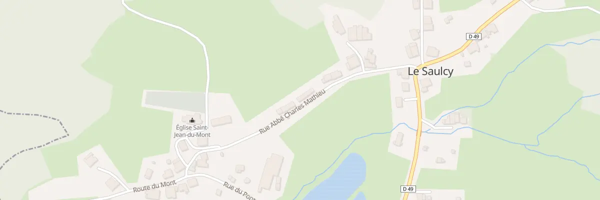 Plan du 51 Le Village au Saulcy