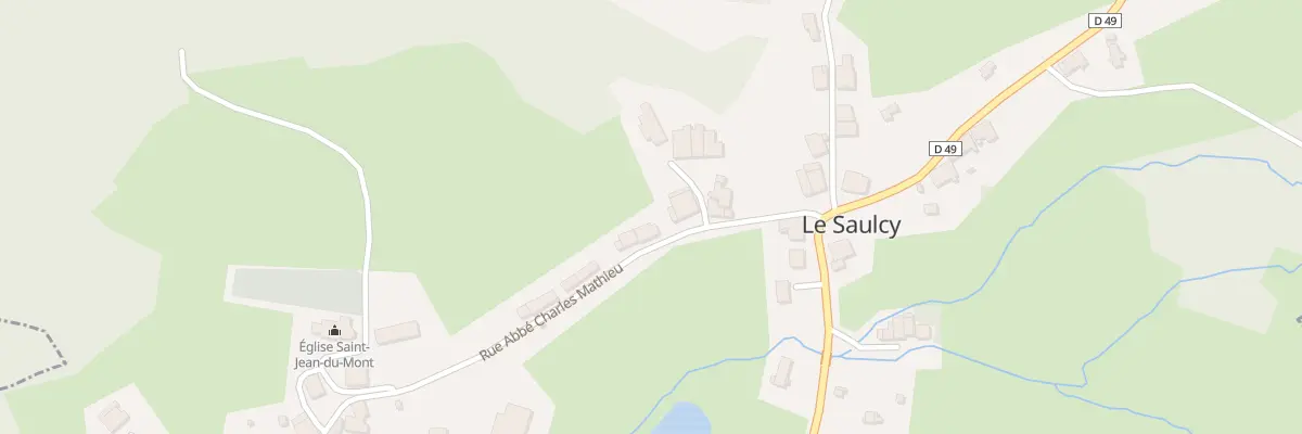 Plan du 48 Le Village au Saulcy