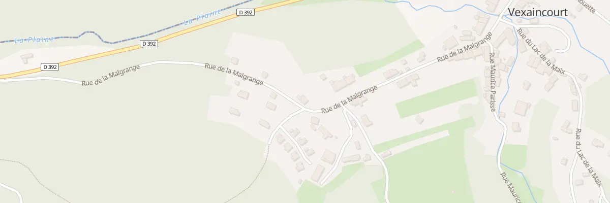 Plan du 32 Rue de la Malgrange à Vexaincourt