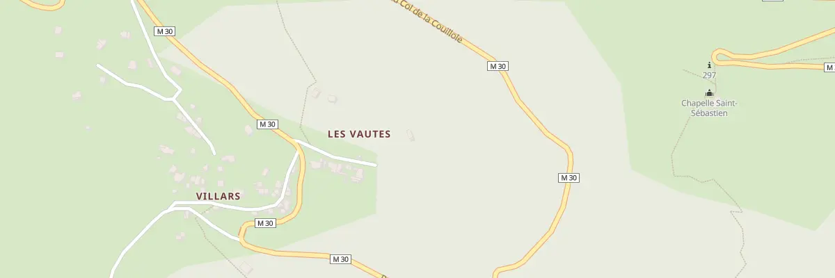 Plan du 5254 Les Vautes à Roubion