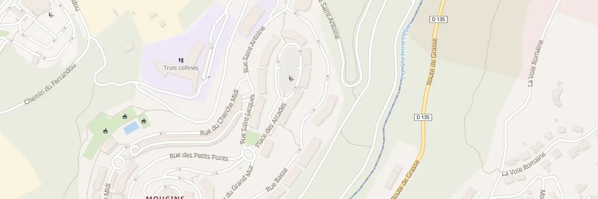 Plan du 6 Pl des Arcades à Mougins