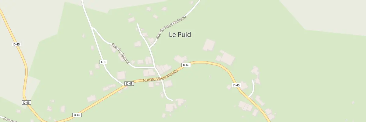 Plan du 23 Le Bas du Village au Puid