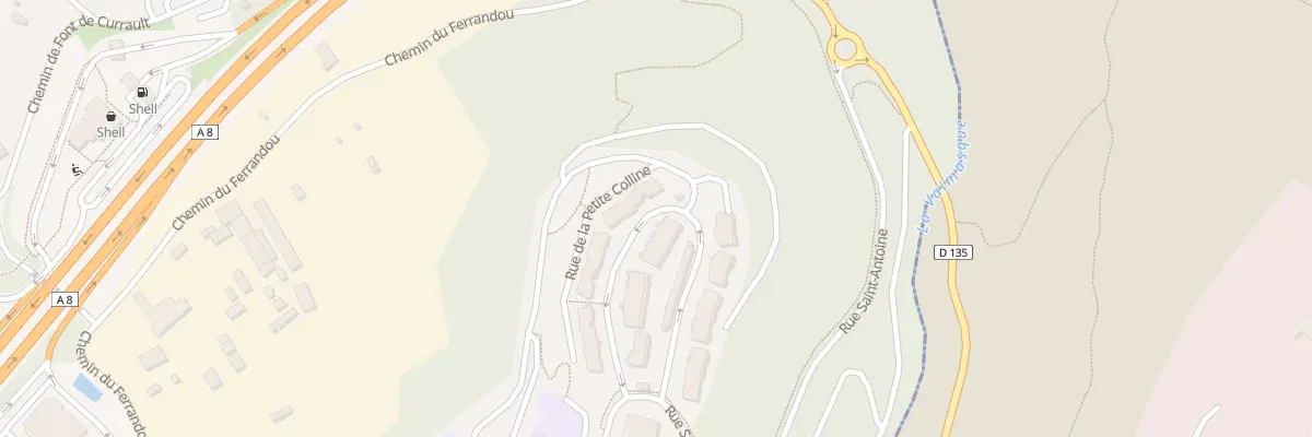 Plan du 1A Rue de la Petite Colline à Mougins